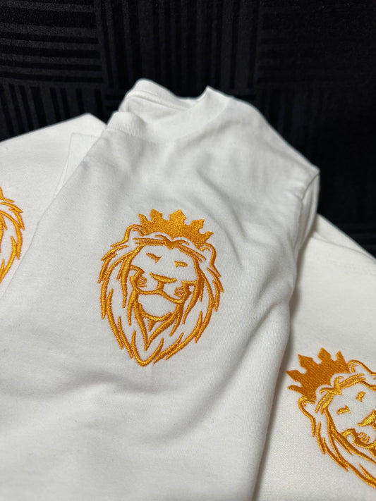 THSR KING Gold Lion wearing Gold crown on White products