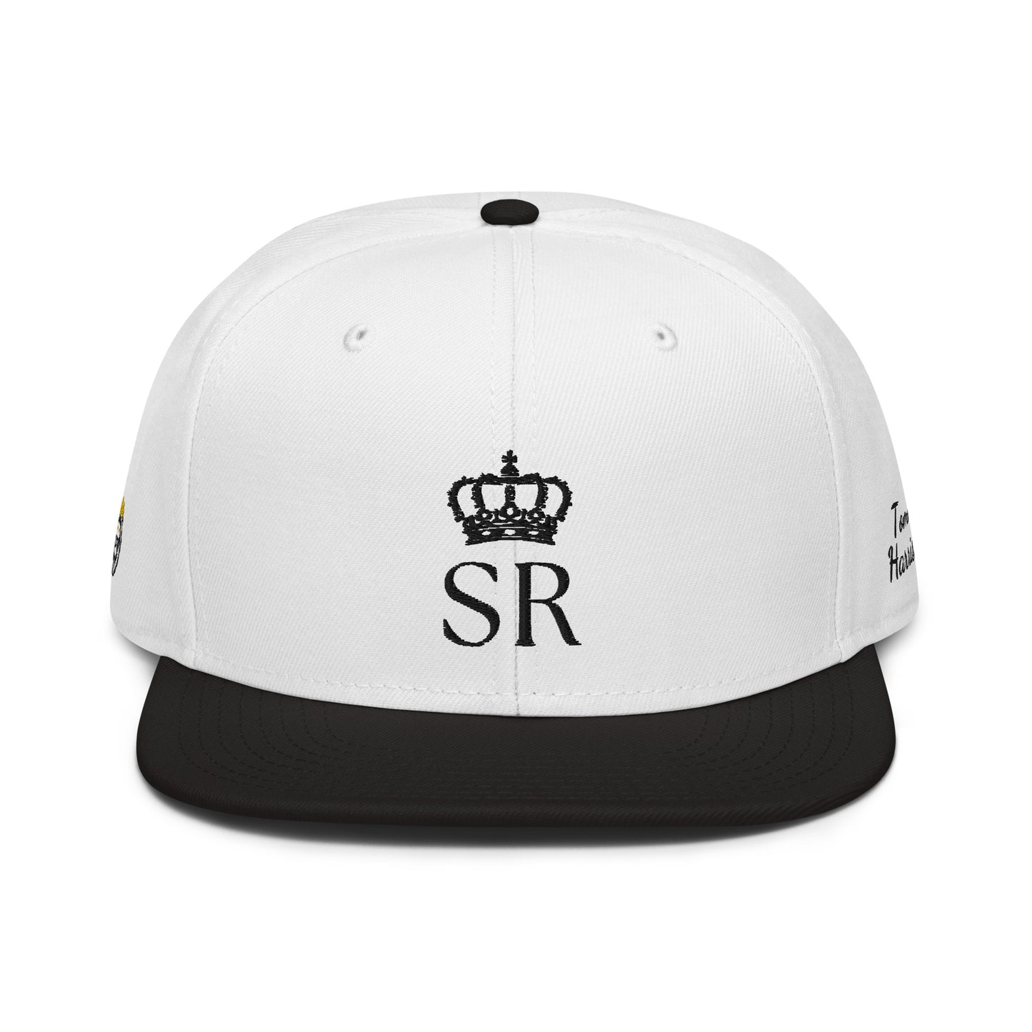 THSR Classic Fit Snapback - White Snapback with Embroidered Black "SR" Design & "Est. 2008"