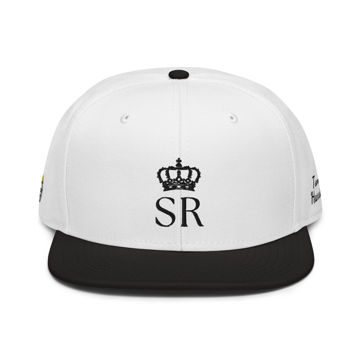 THSR Classic Fit Snapback - White Snapback with Embroidered Black "SR" Design & "Still Rise"